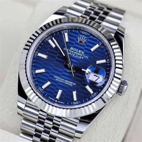 rolex datejust 41 blue 2023|41mm Rolex Datejust for sale.